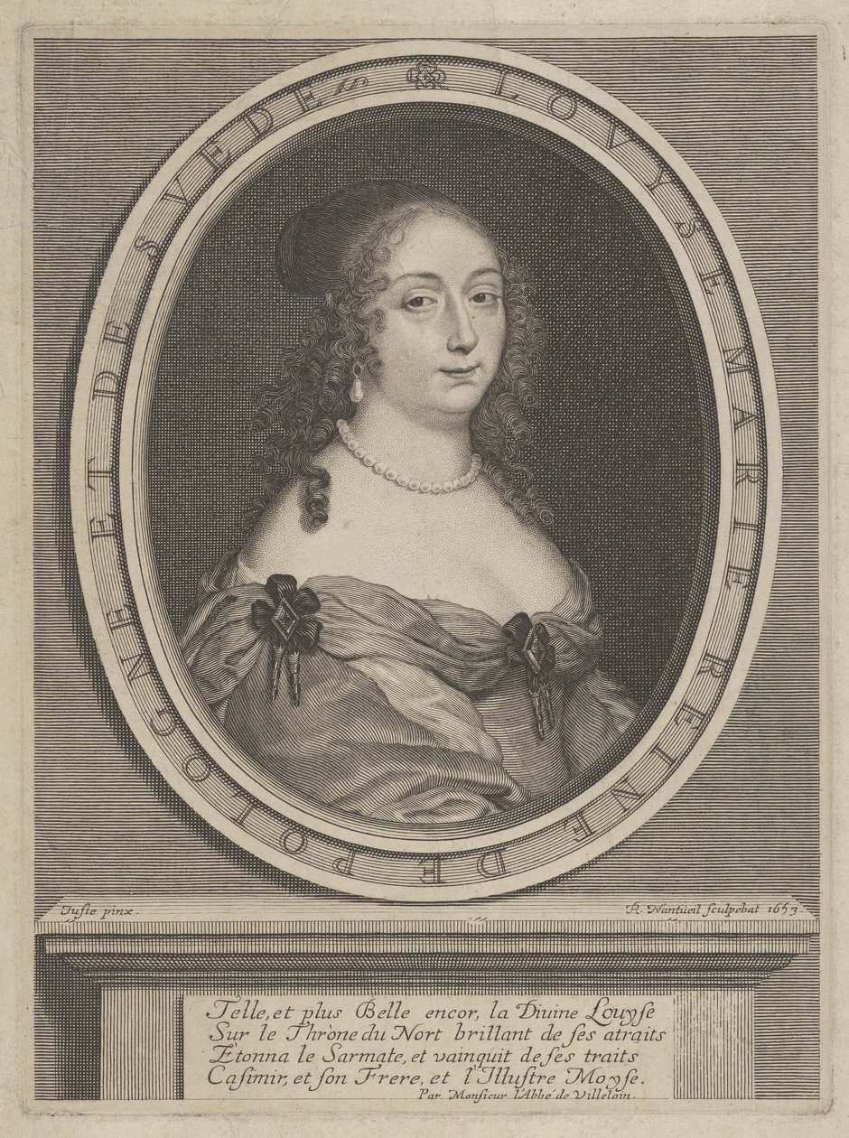 Ritratto di Luisa Maria, regina di Polonia e Svezia da Robert Nanteuil