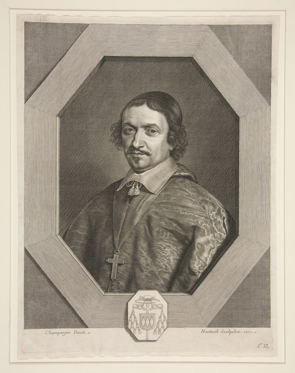 Victor Le Bouthellier, arcivescovo di Tours (1596-1670) da Robert Nanteuil