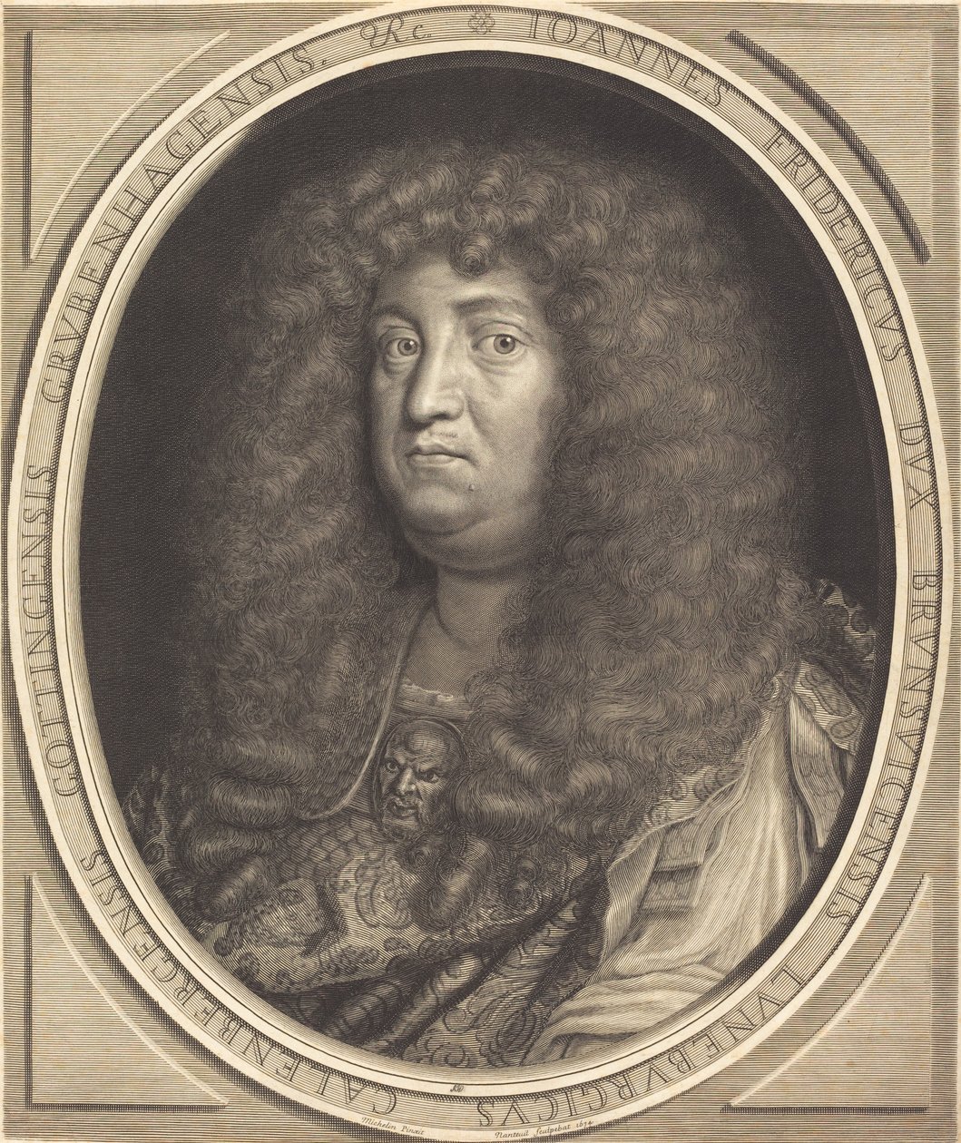 Jean-Frederic, Duca di Brunswick-Lunebourg (Hannover) da Robert Nanteuil after Jean Michelin