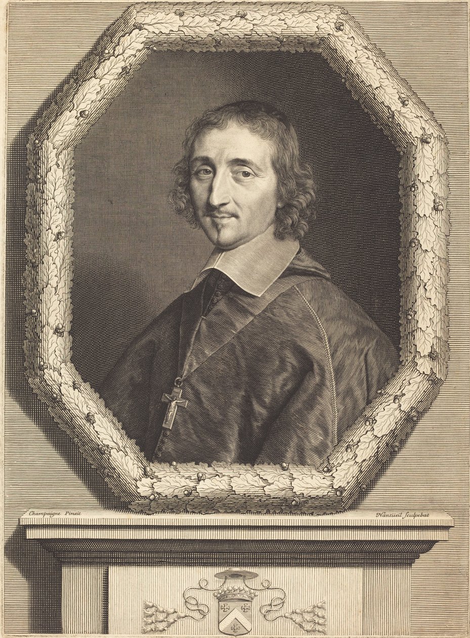 Ferdinand de Neufville da Robert Nanteuil after Philippe de Champaigne