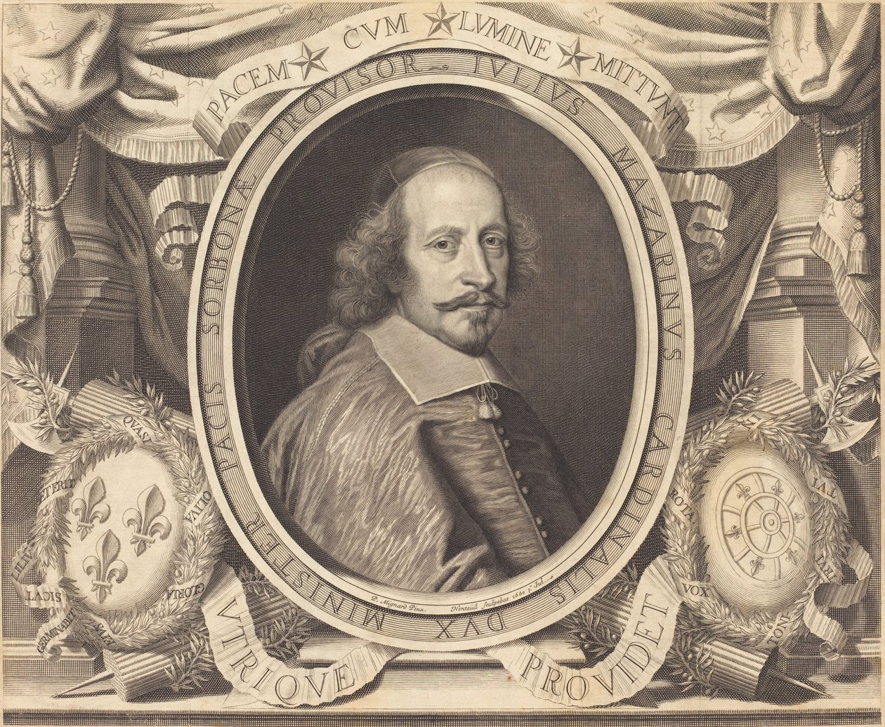 Cardinale Jules Mazarin da Robert Nanteuil after Pierre Mignard I