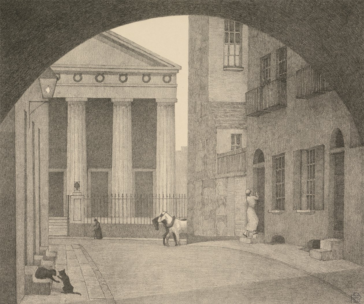 Una Chiesa di Londra da Robert Polhill Bevan