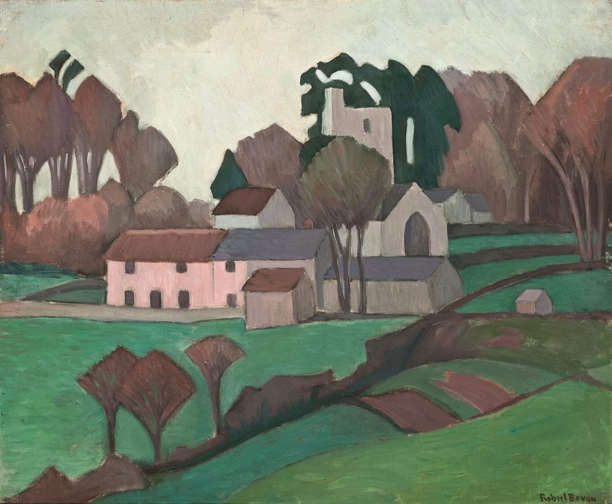 Chiesa di Clayhidon da Robert Polhill Bevan