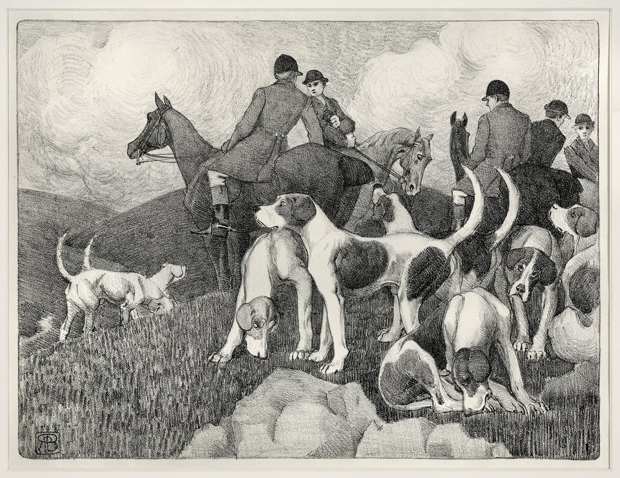 Scena di caccia da Robert Polhill Bevan