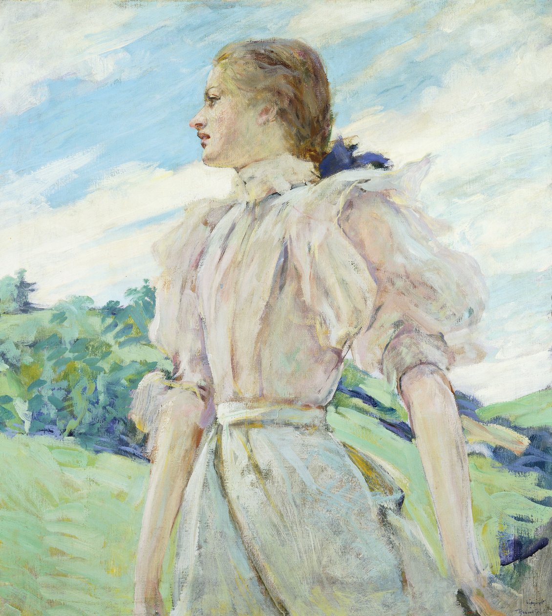 Una Giornata Ventosa, c.1898 da Robert Reid