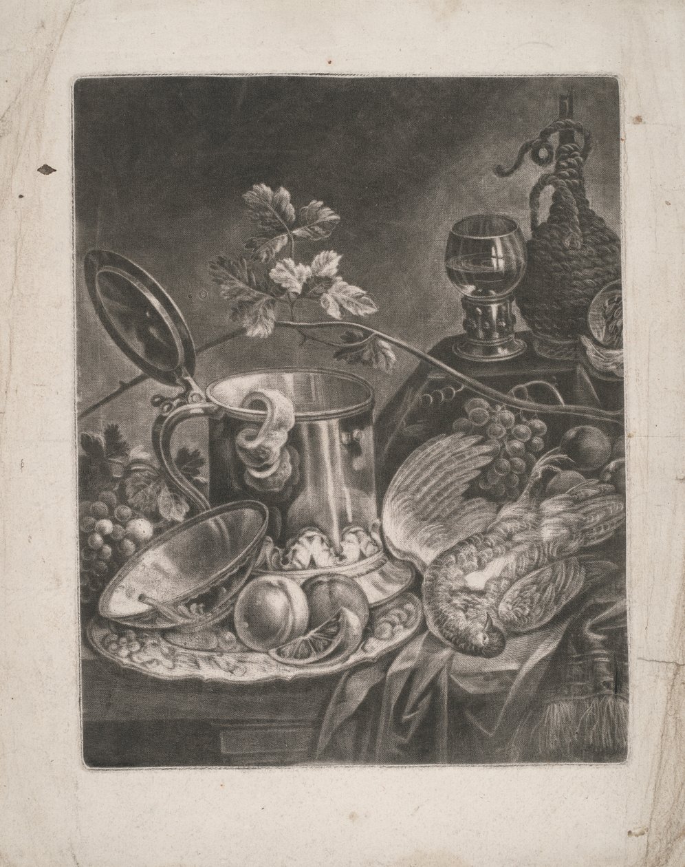 Natura morta con boccale e piatto da dessert da Robert Robinson