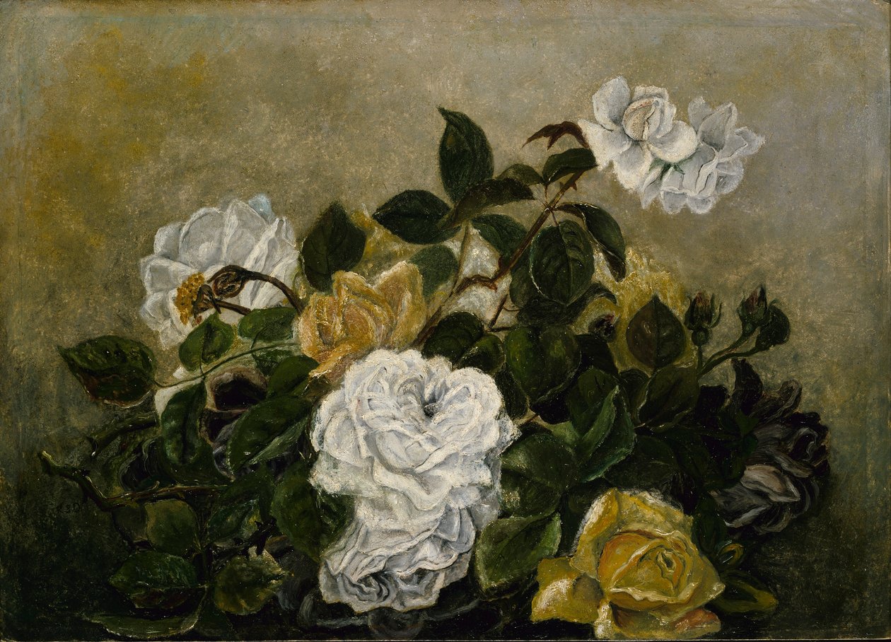 Rose - Natura morta di fantasia, Natura morta con rose da Robert S. Duncanson