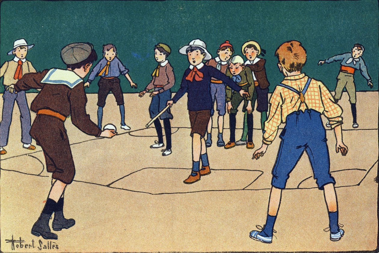 Theque (gioco di squadra con palla e bastone) da Robert Salles