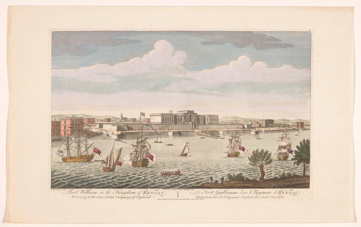 Veduta di Fort William a Calcutta da Robert Sayer