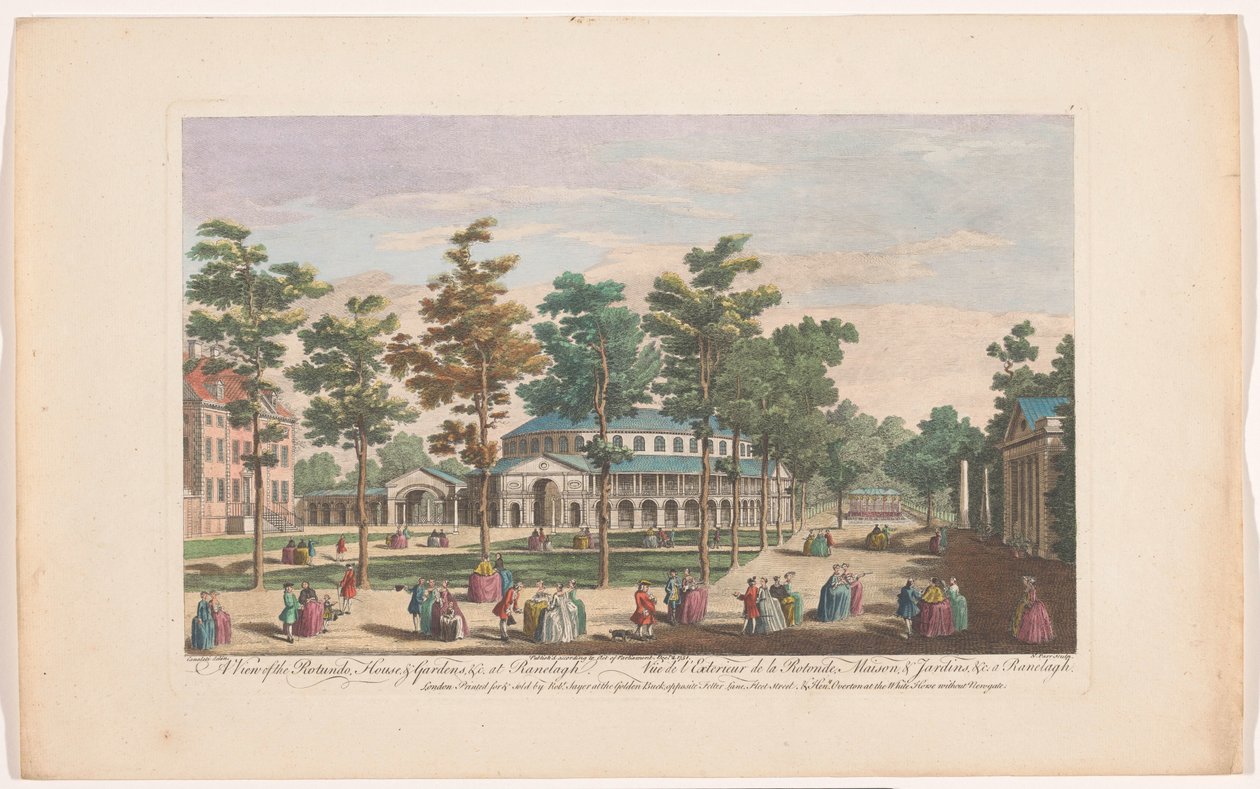 Veduta della Rotonda nei Giardini di Ranelagh a Londra da Robert Sayer