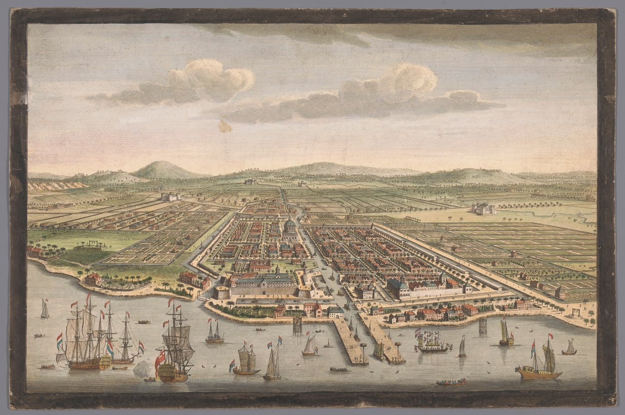 Veduta della città di Batavia, l