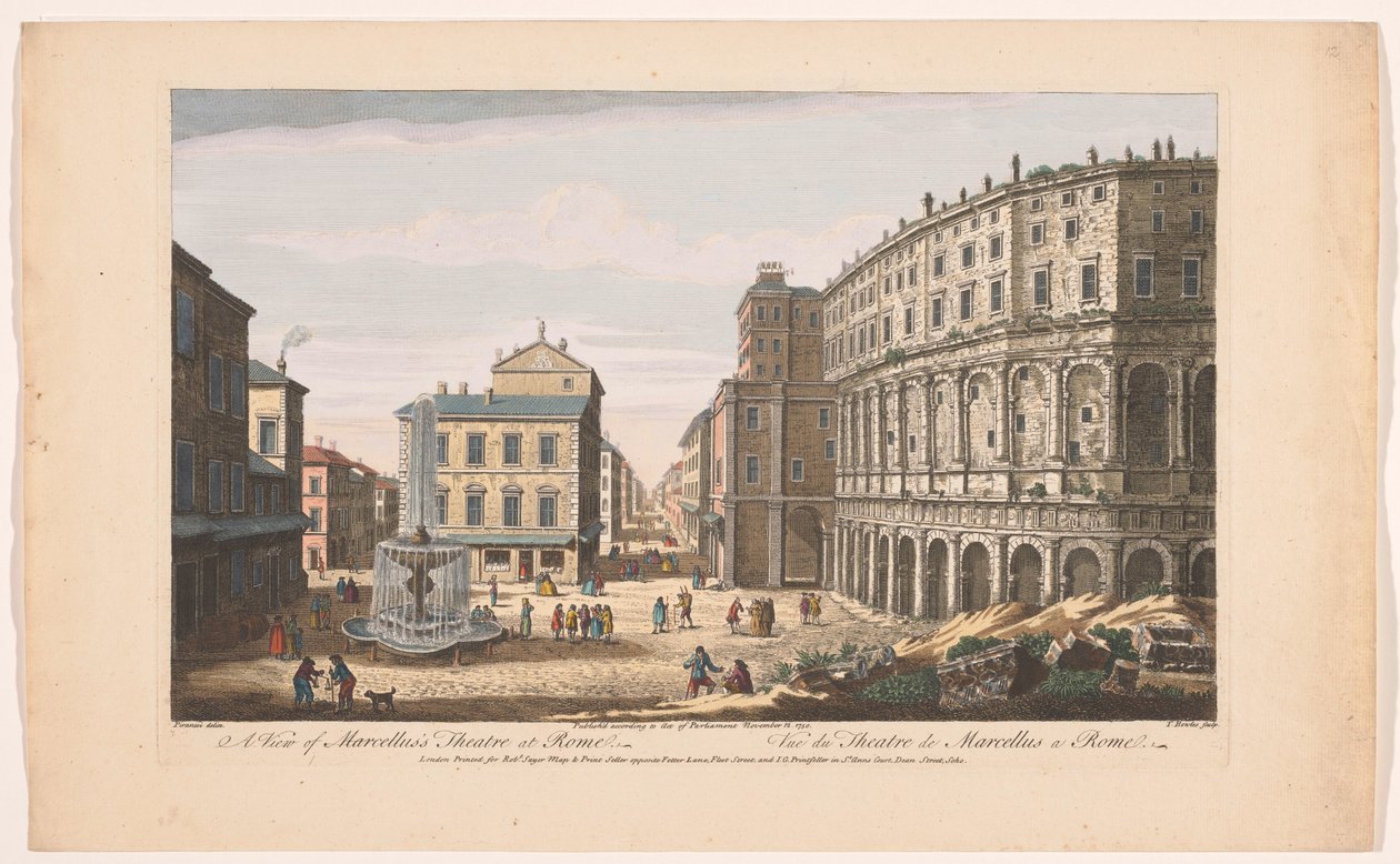 Veduta del Teatro di Marcello a Roma A view of Marcellus