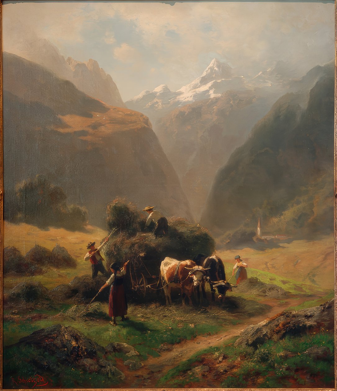 Fienagione in alta montagna da Robert Schietzold