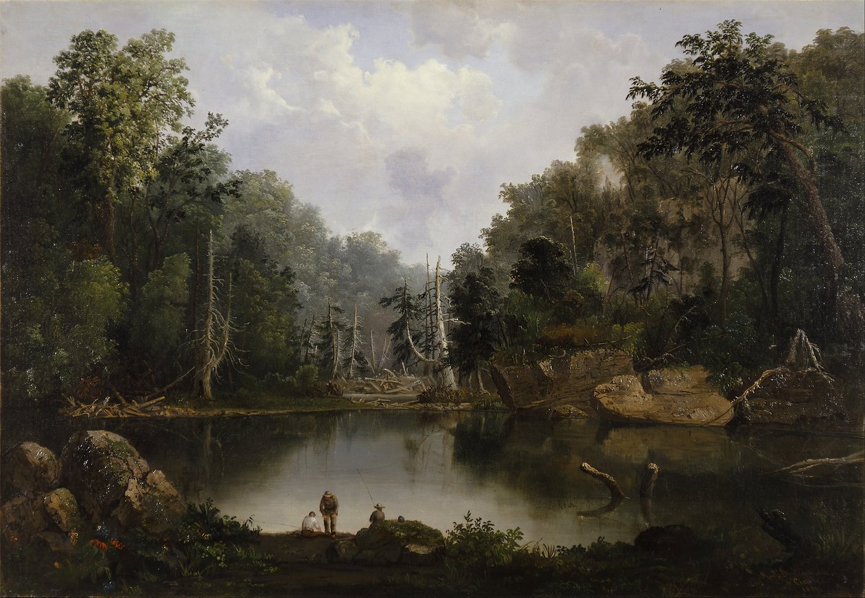 Buco blu, acque di piena, fiume Little Miami da Robert Seldon Duncanson