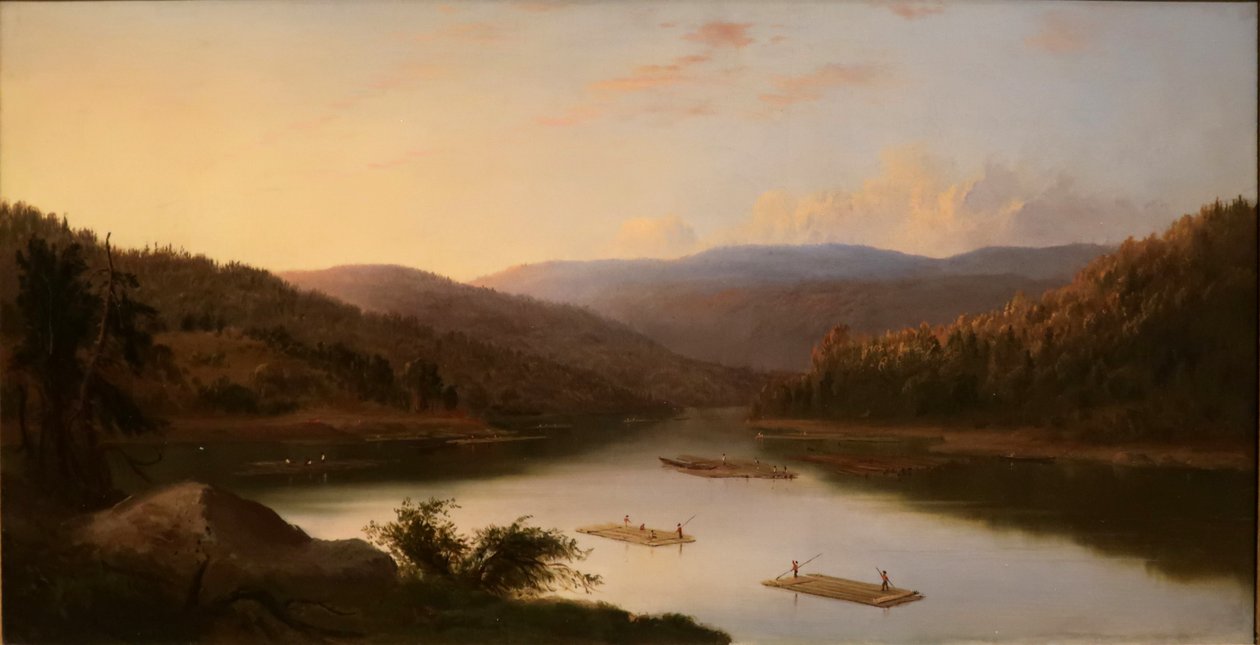 Uomini della barca piatta da Robert Seldon Duncanson