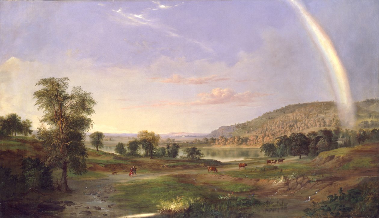 Paesaggio con Arcobaleno, 1859 da Robert Seldon Duncanson