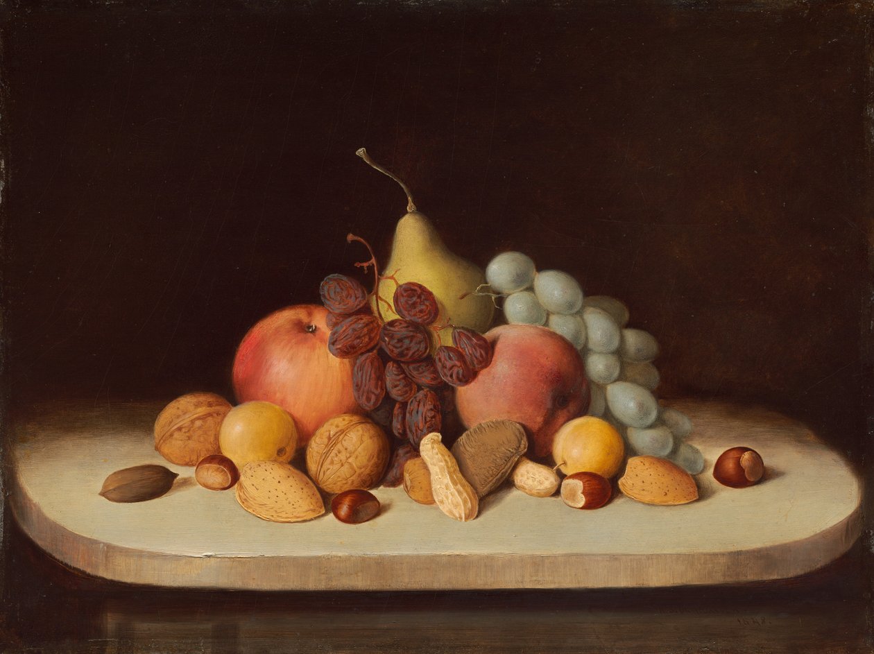 Natura Morta con Frutta e Noci da Robert Seldon Duncanson