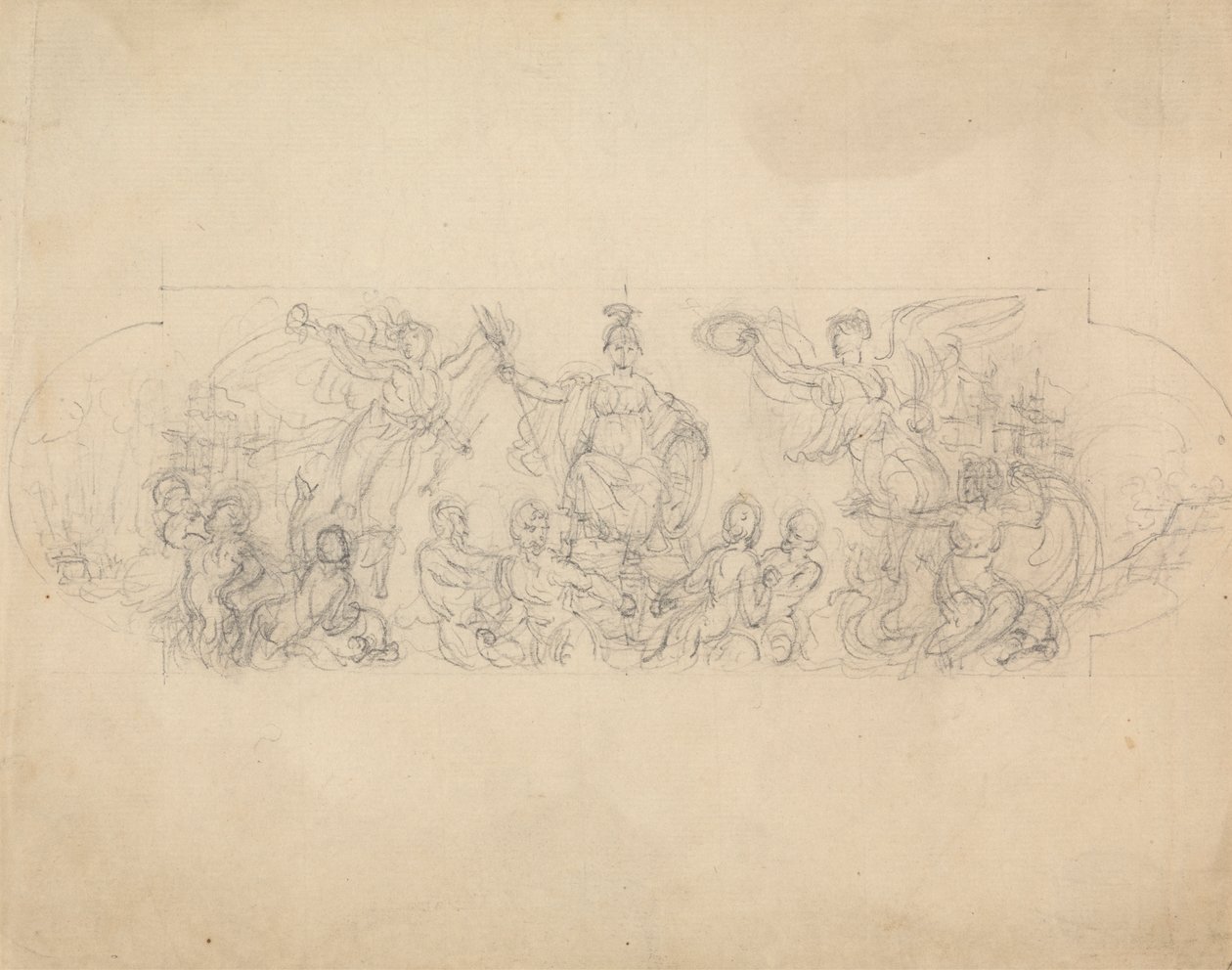 Schizzo allegorico della vittoria da Robert Smirke