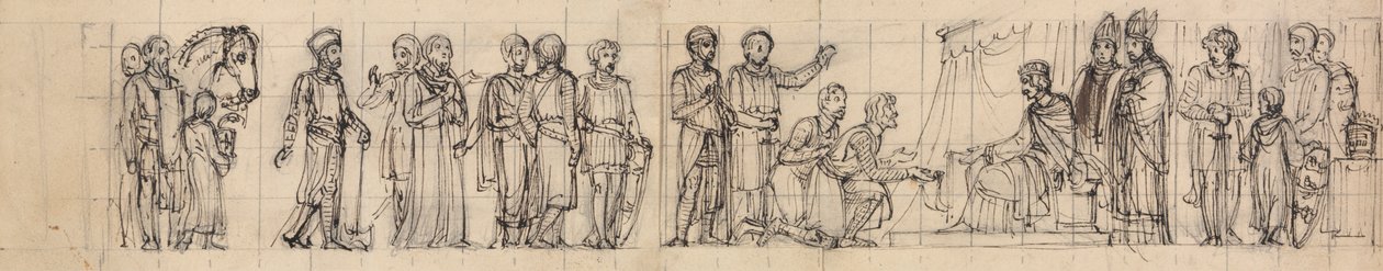 Studio di Cavalieri che Rendono Omaggio al Re da Robert Smirke