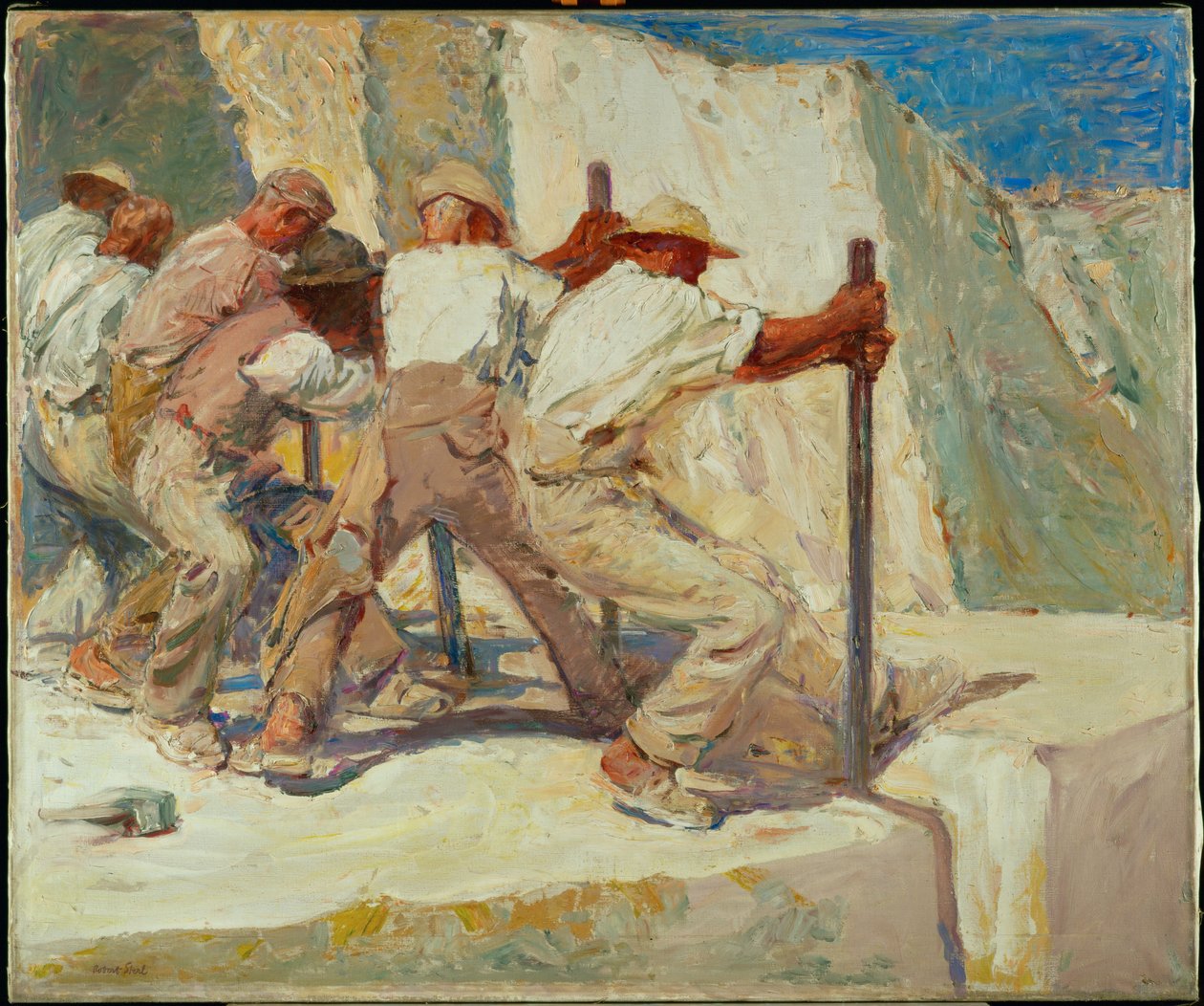 Tagliapietre (olio su tela) da Robert Sterl