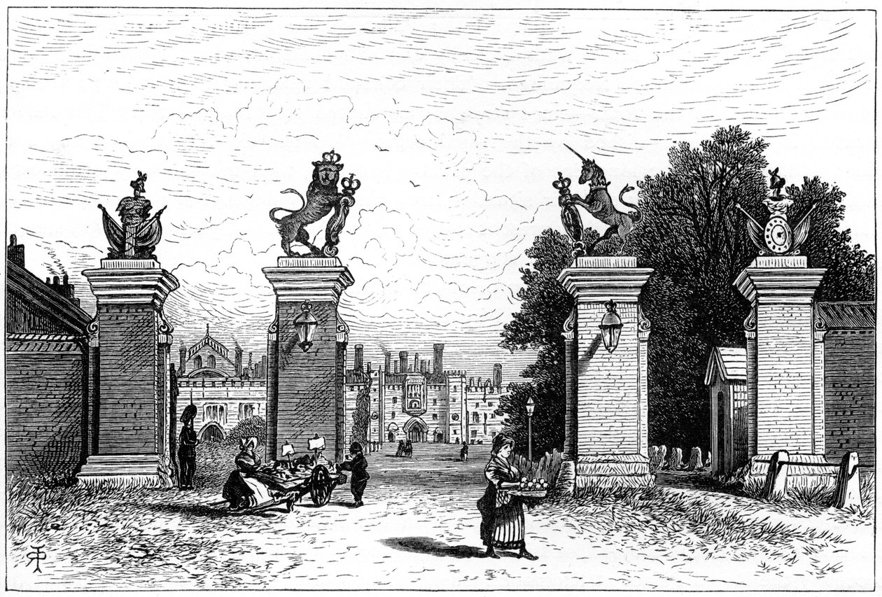 Ingresso al Palazzo di Hampton Court, 1880 da Robert Taylor Pritchett