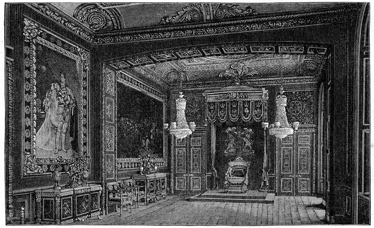 La Sala del Trono, Windsor, 1880 da Robert Taylor Pritchett