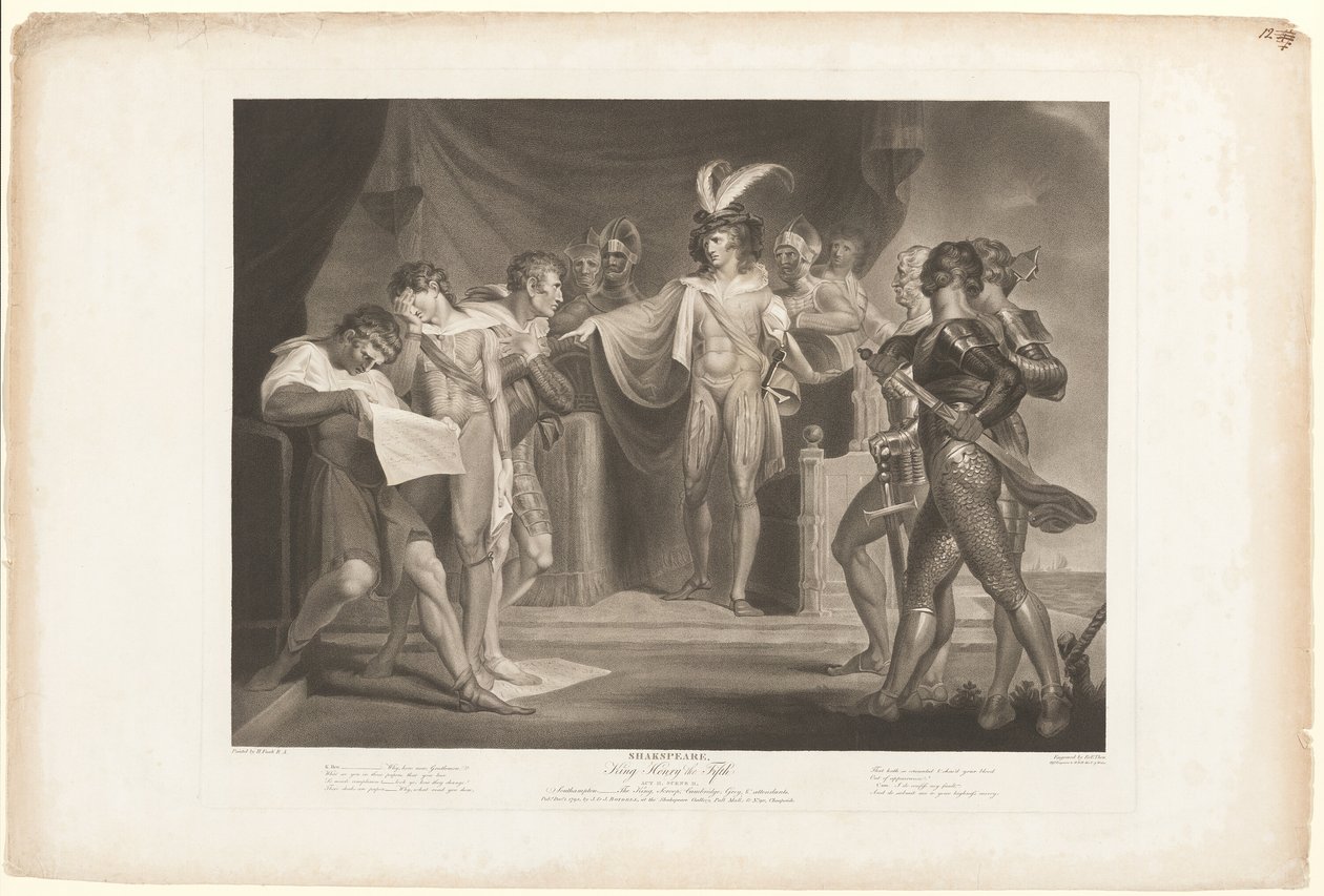 Re Enrico condanna Cambridge, Scroop e Northumberland da Robert Thew