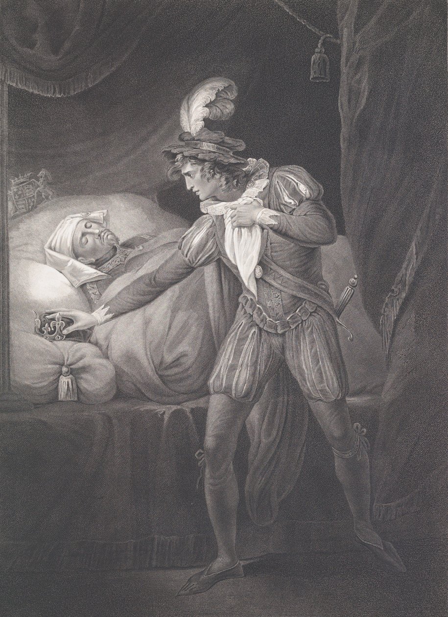 Il Palazzo di Westminster: Re Enrico e il Principe di Galles da Robert Thew