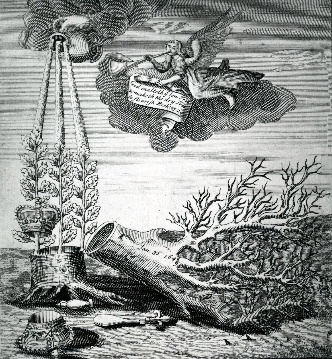 Stampa emblematica riferita all
