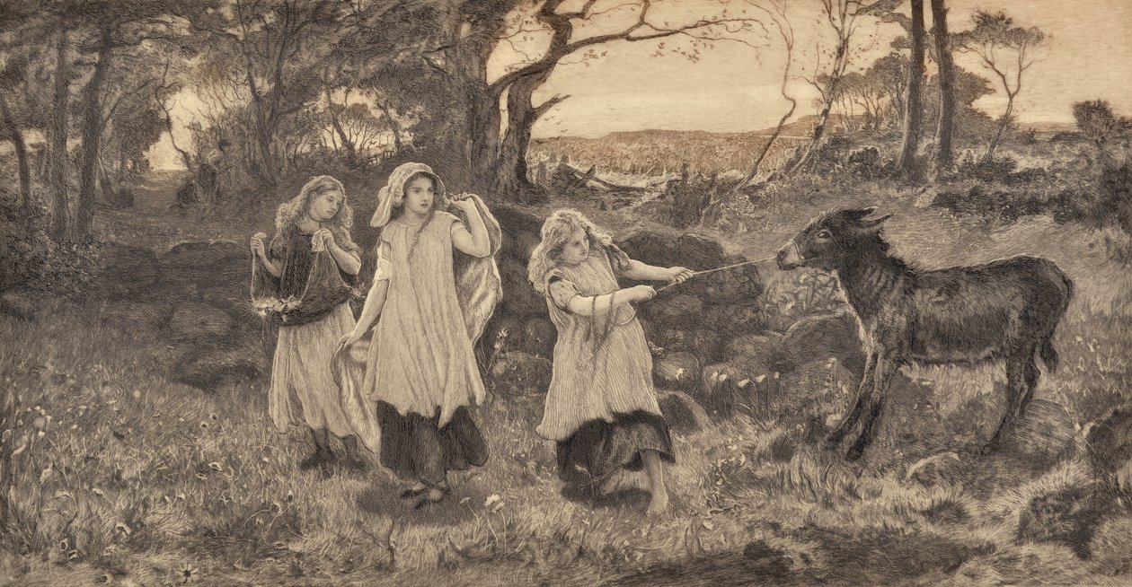 Tre Ragazze e un Asino da Robert Walker Macbeth