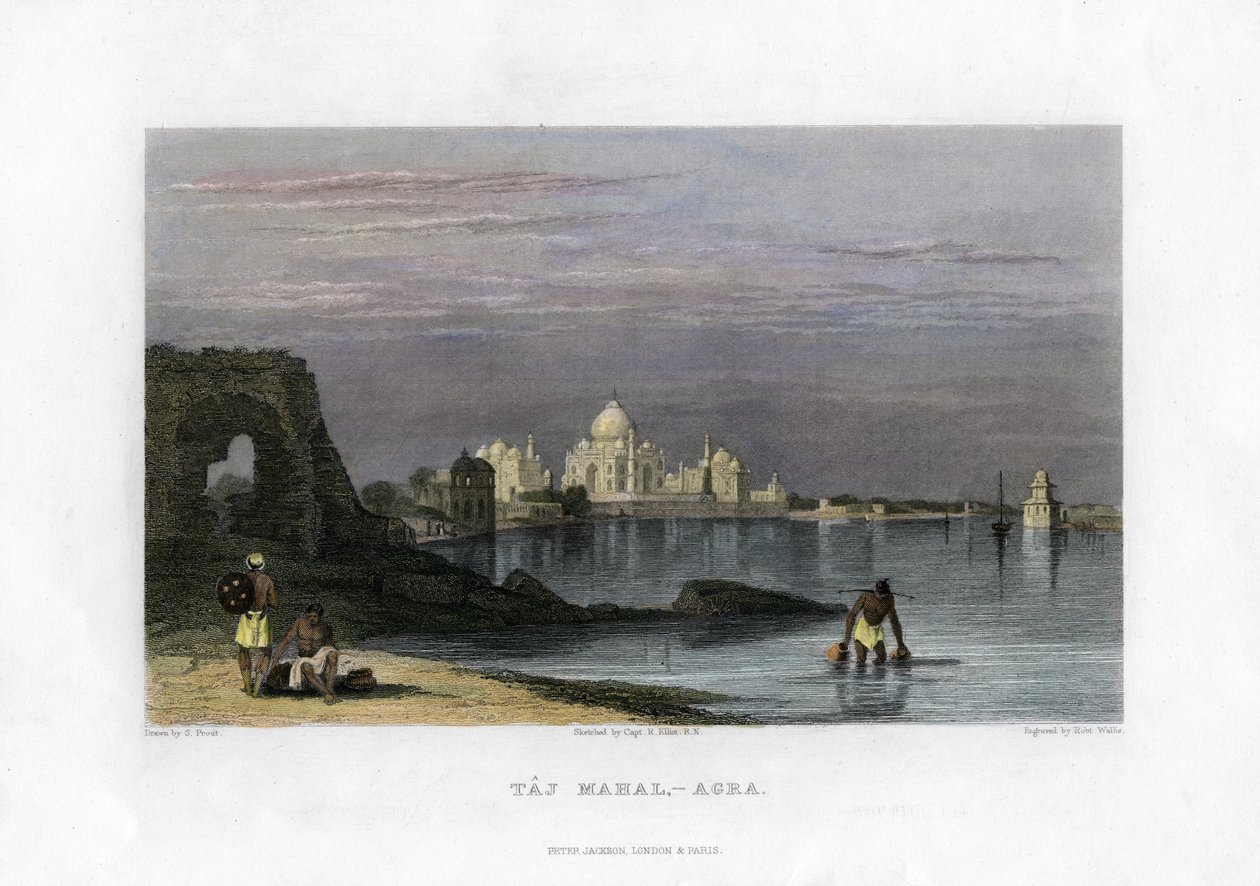 Taj Mahal, Agra, India, XIX secolo da Robert Wallis
