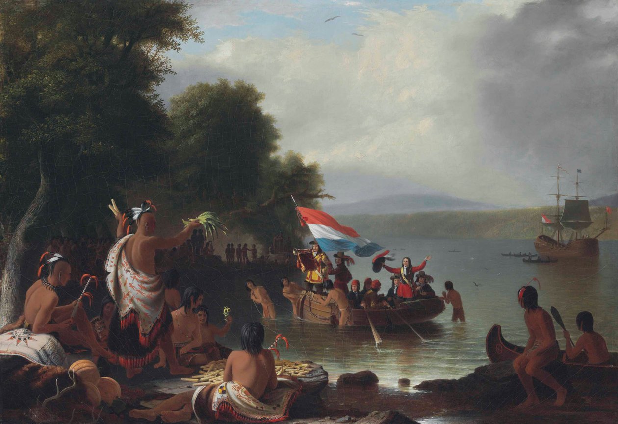 Sbarco di Henry Hudson da Robert Walter Weir