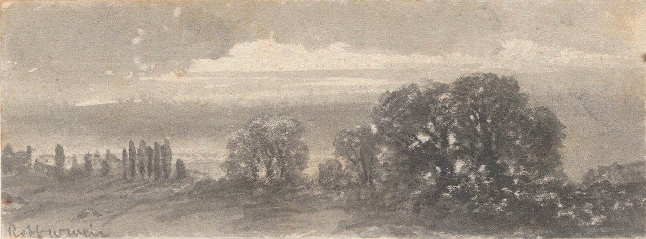 Paesaggio - Alberi da Robert Walter Weir