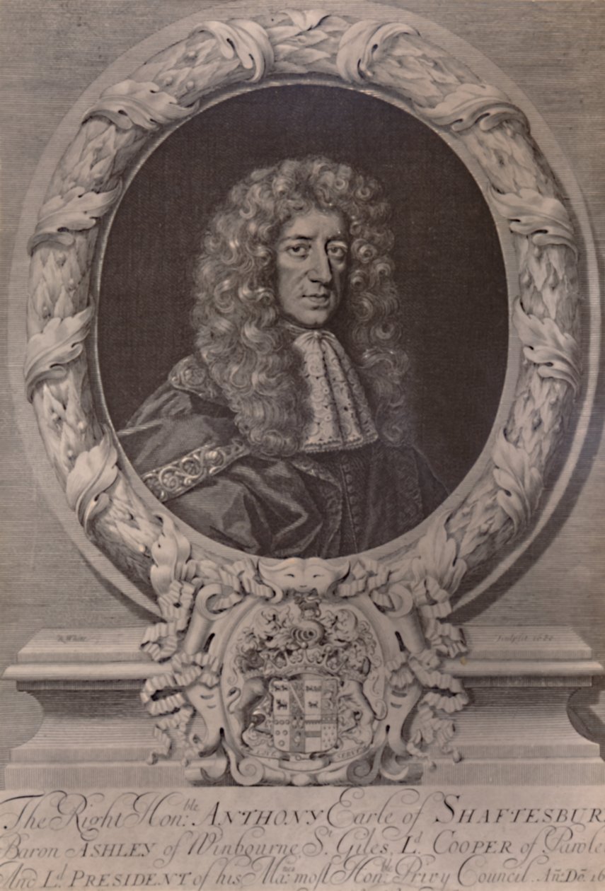 Anthony Ashley Cooper, 1° conte di Shaftesbury, statista inglese, c1680 da Robert White