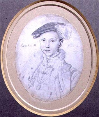 Ritratto di Edoardo VI (1537-53) 1683 da Robert White