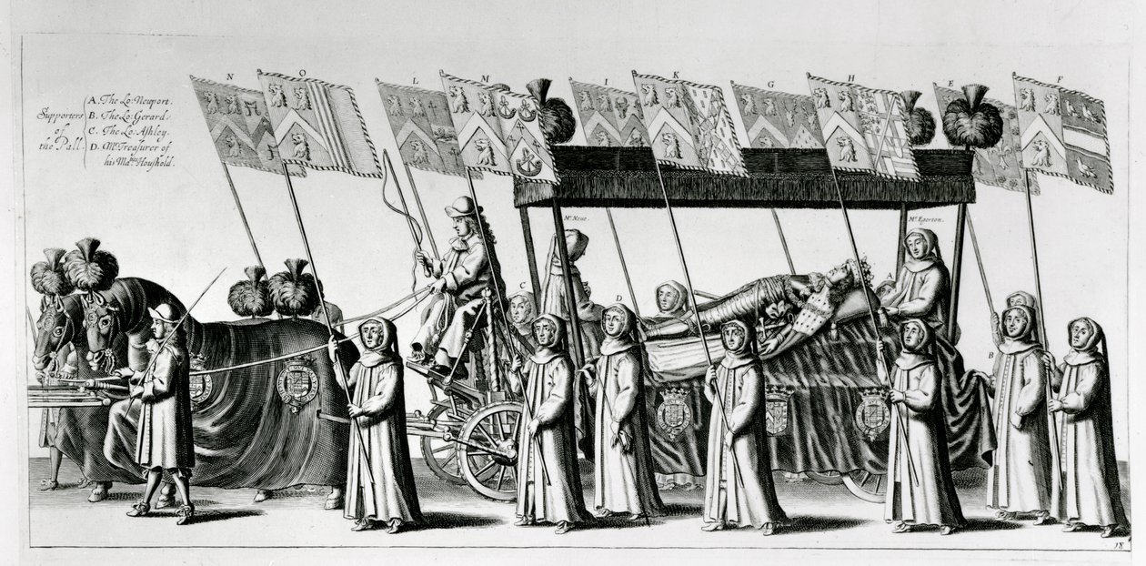 Funerale di stato di George Monck, 1º duca di Albemarle, 1671 da Robert White