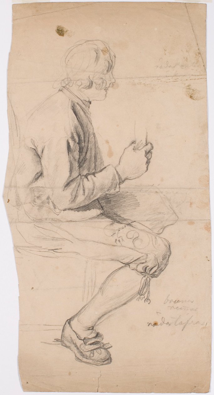 Giovane seduto in costume da Taala da Robert Wilhelm Ekman