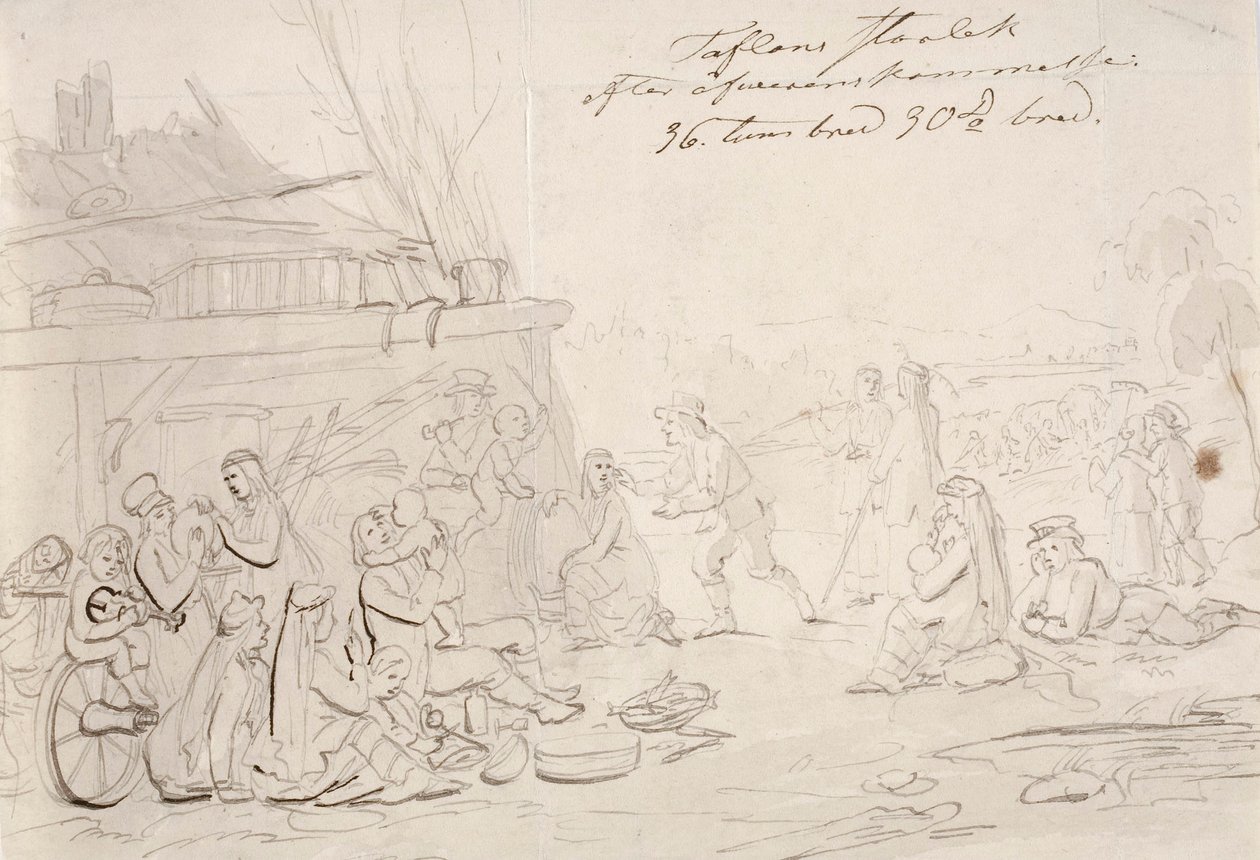 Scena nel cortile di una fattoria da Robert Wilhelm Ekman