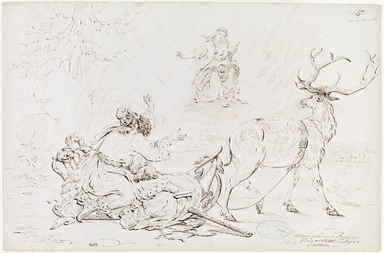 Väinämöinen e la fanciulla di Pohjola da Robert Wilhelm Ekman