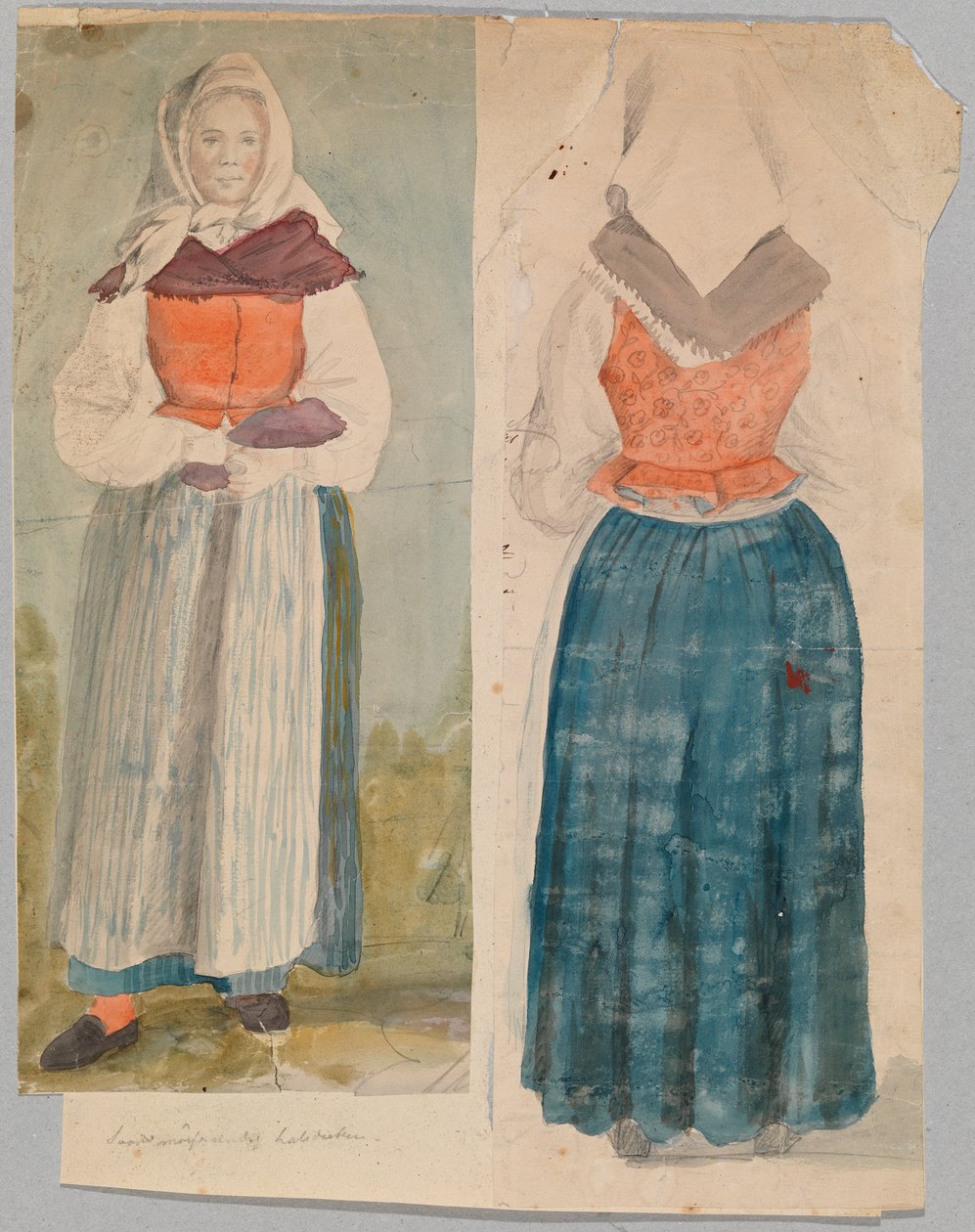 Donna in costume nazionale da Robert Wilhelm Ekman