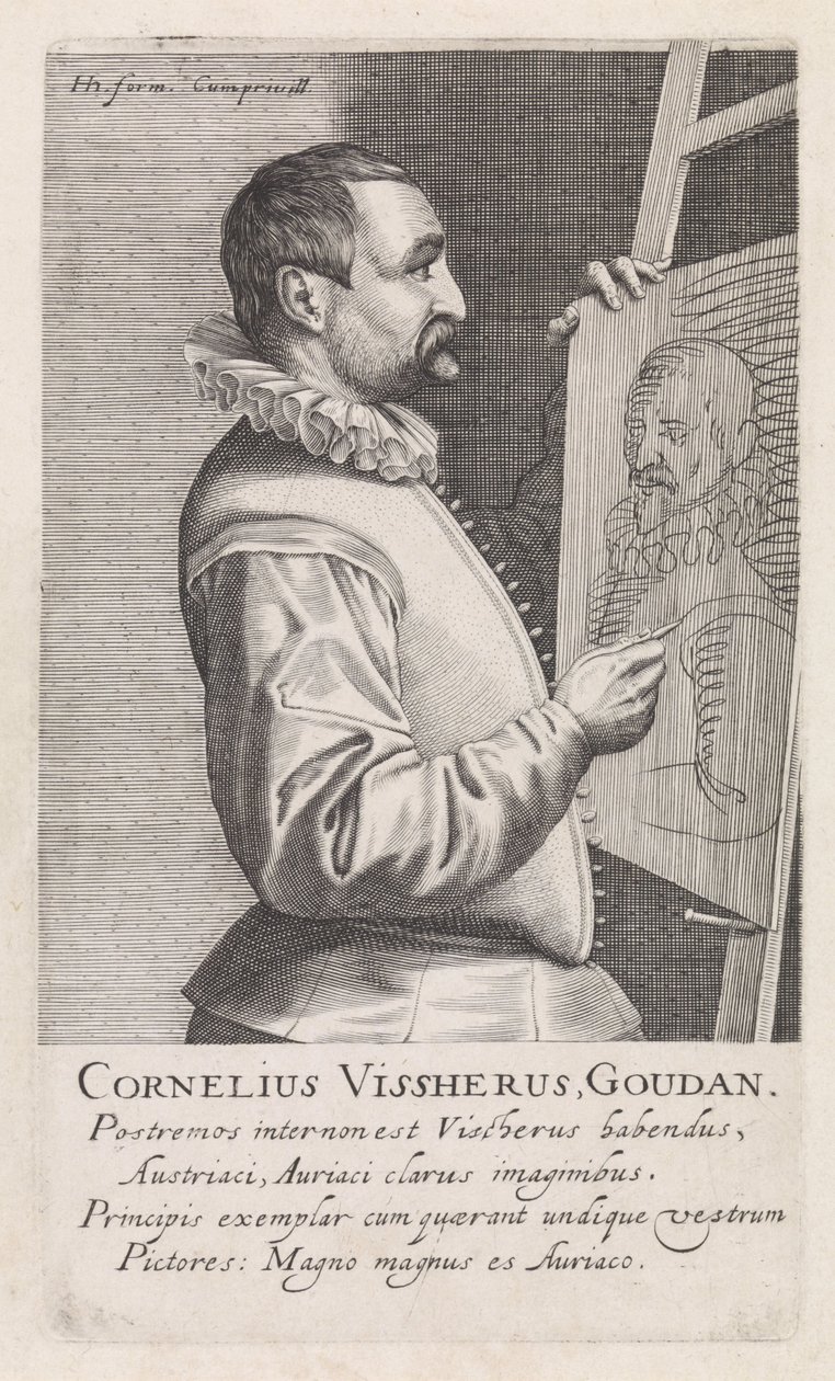 Ritratto di Cornelis Visscher da Robert Willemsz de Baudous