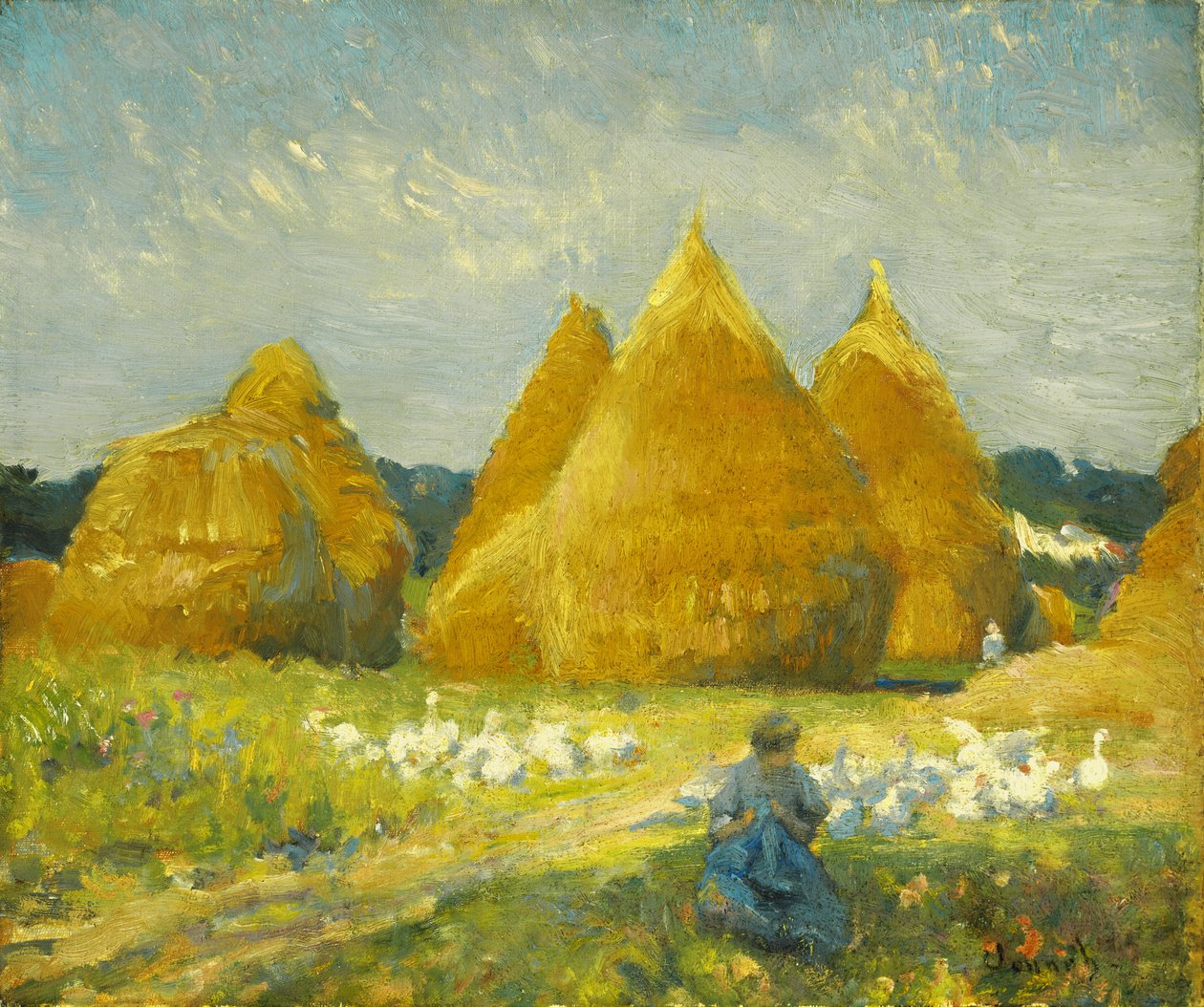 Raccolta di oche da Robert William Vonnoh