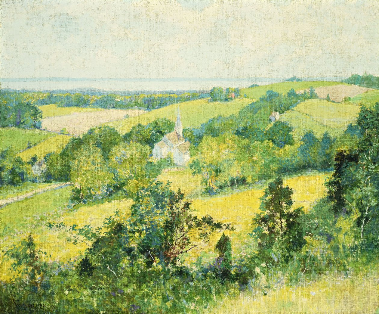 Colline del New England da Robert William Vonnoh