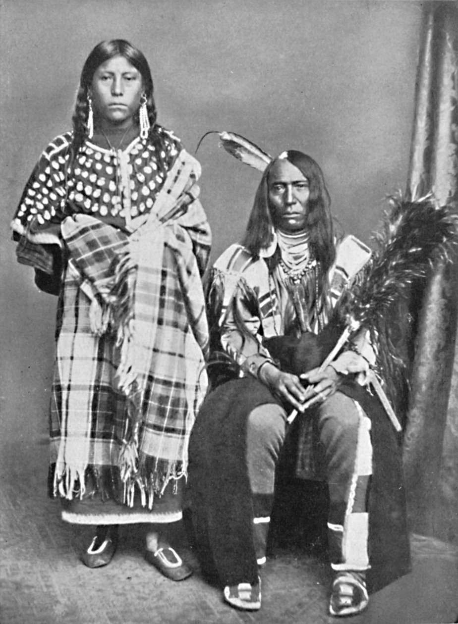 Un capo Sioux e la sua squaw, 1912 da Robert Wilson Shufeldt