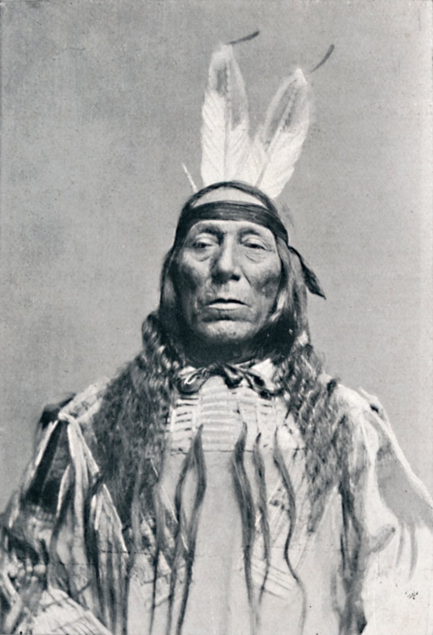 Vista frontale di un indiano Sioux, 1912 da Robert Wilson Shufeldt