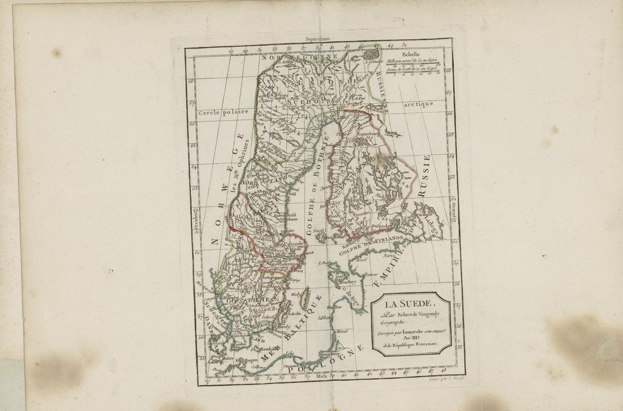 Illustrazione tratta dal libro Nouvel atlas portatif destinato principalmente per l