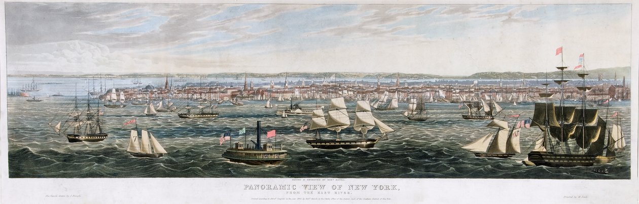 Vista panoramica di New York, dall