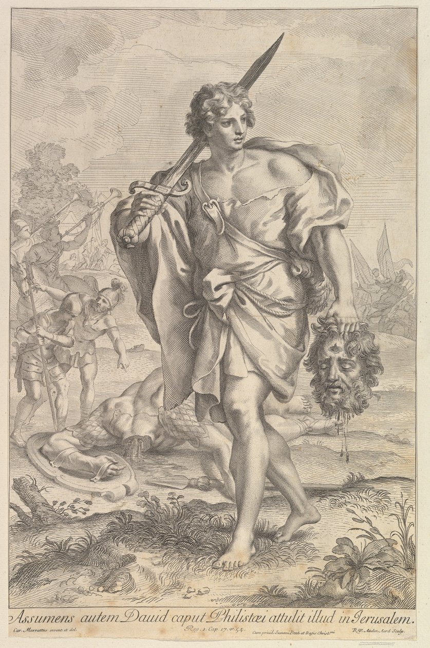 Davide con la testa di Golia, 1680-1743 da Robert van Audenaerde