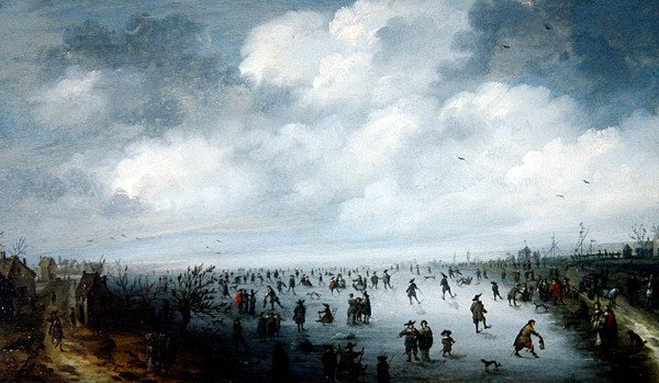 Una scena invernale da Robert van den Hoecke
