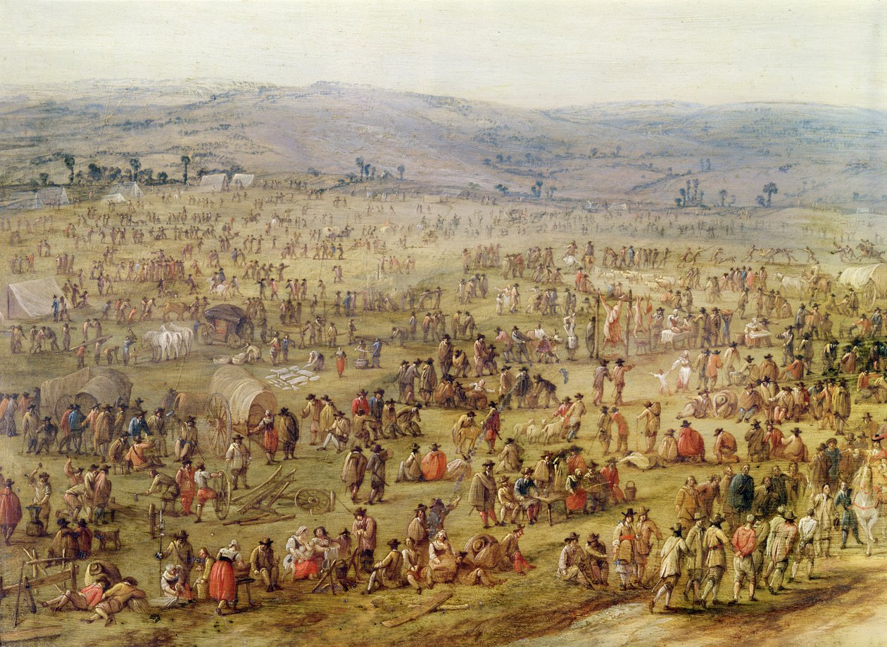 Accampamento militare (dettaglio) da Robert van den Hoecke